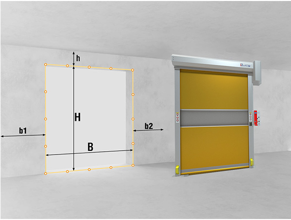 High Speed Door Installation site