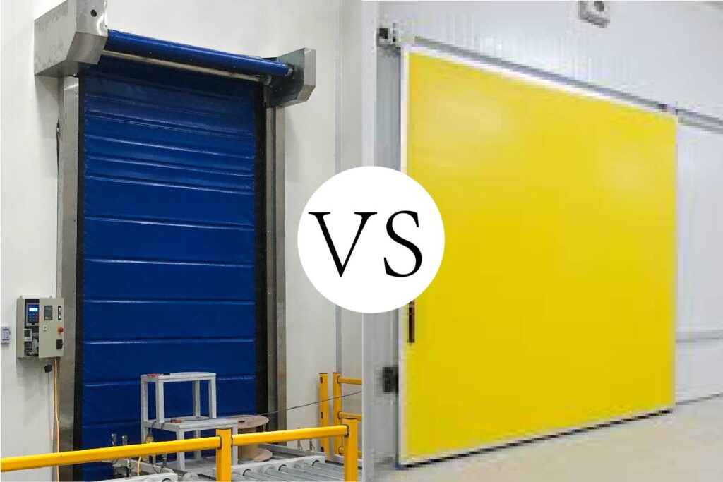 cold storage fast door vs cold storage sliding door