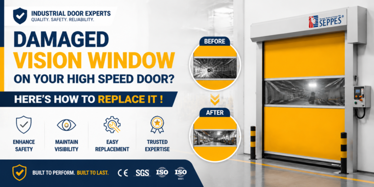 Damaged Vision Window on Your High Speed Door