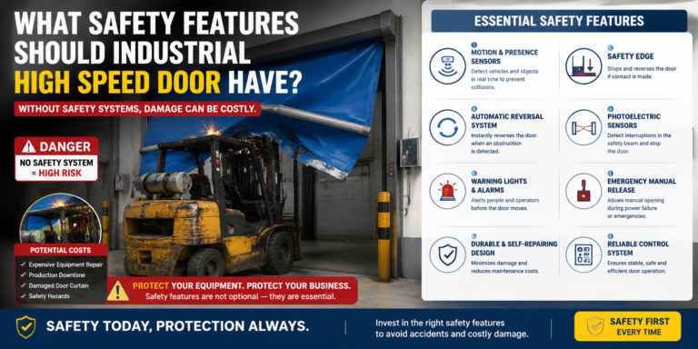 What Safety Features Should Industrial High Speed Door Have
