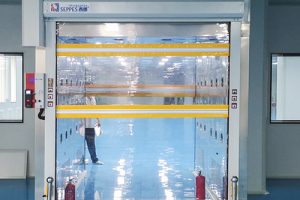 Puertas enrollables de alta velocidad transparentes